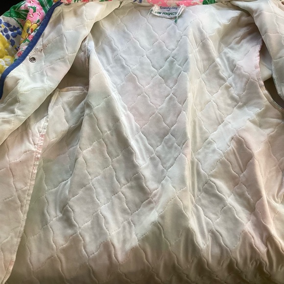Vintage Rosemary Long Quilted Jacket Patchwork Design Med - Picture 10 of 10